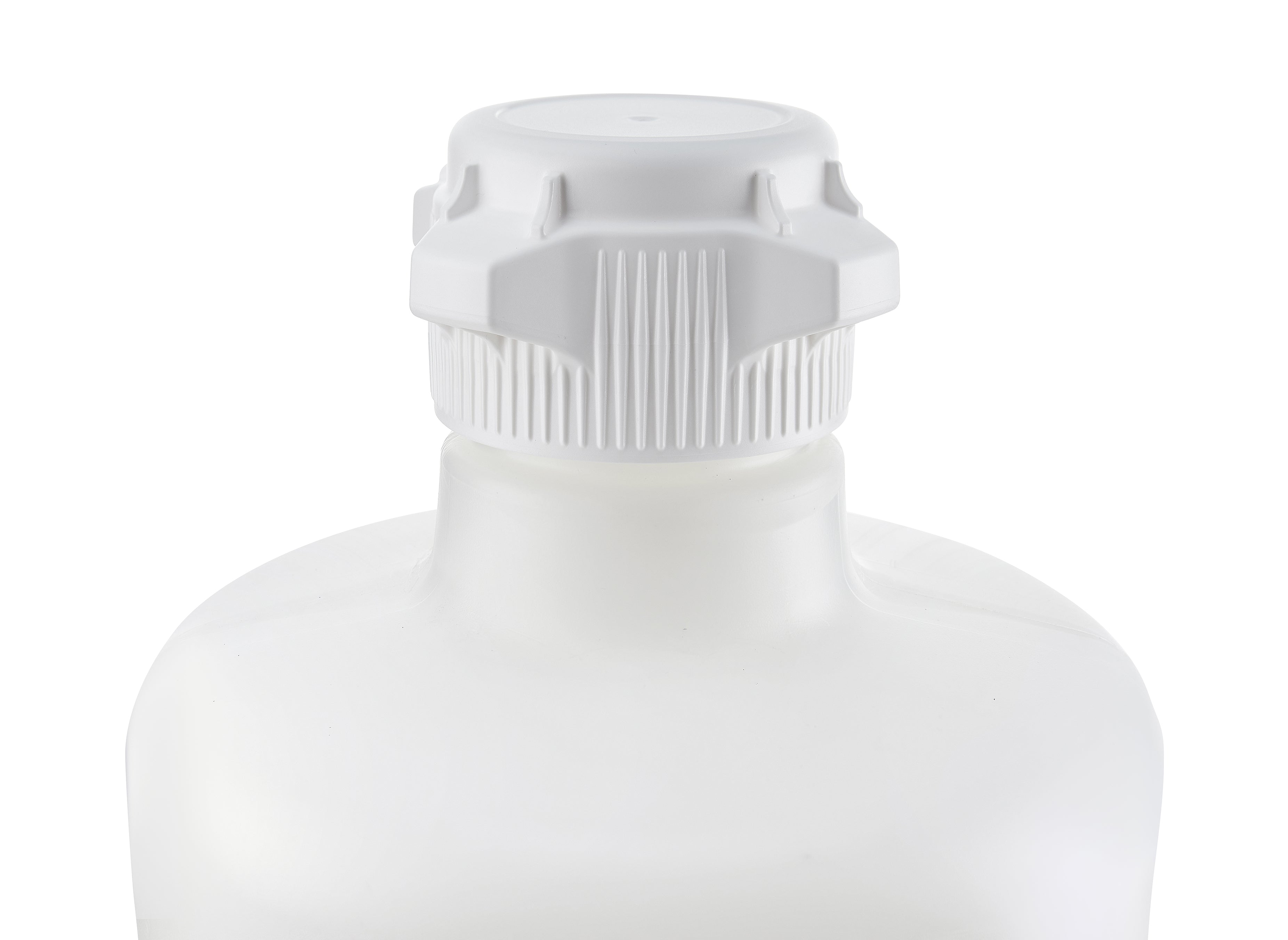 EZBio® Titanium Round Carboy, PP, 10 Liter, No Spigot, VersaCap® 83B, Non-Sterile, 1/CS