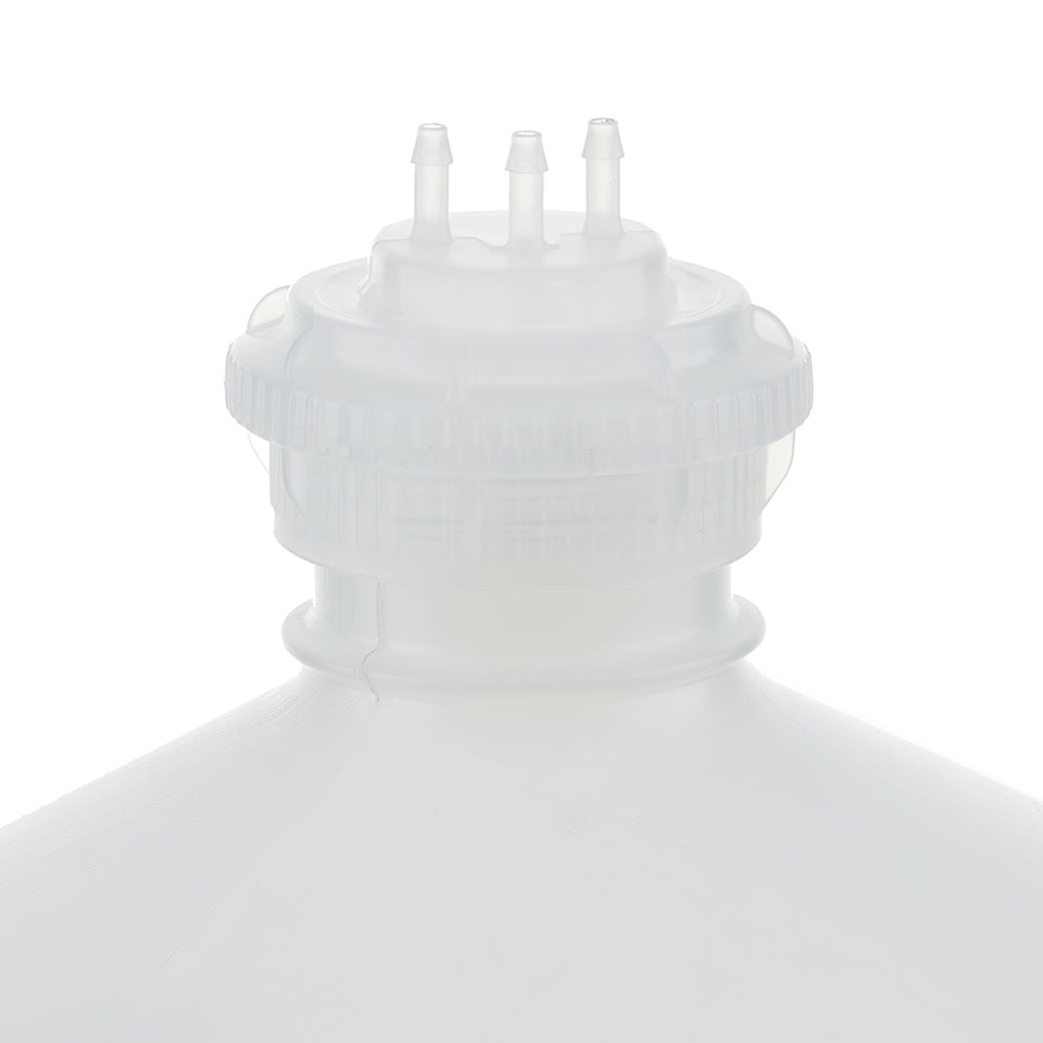 EZBio® GL45 Open Cap & Molded 3x 1/8" HB, Natural Polypropylene (PP) for Plastic Bottles