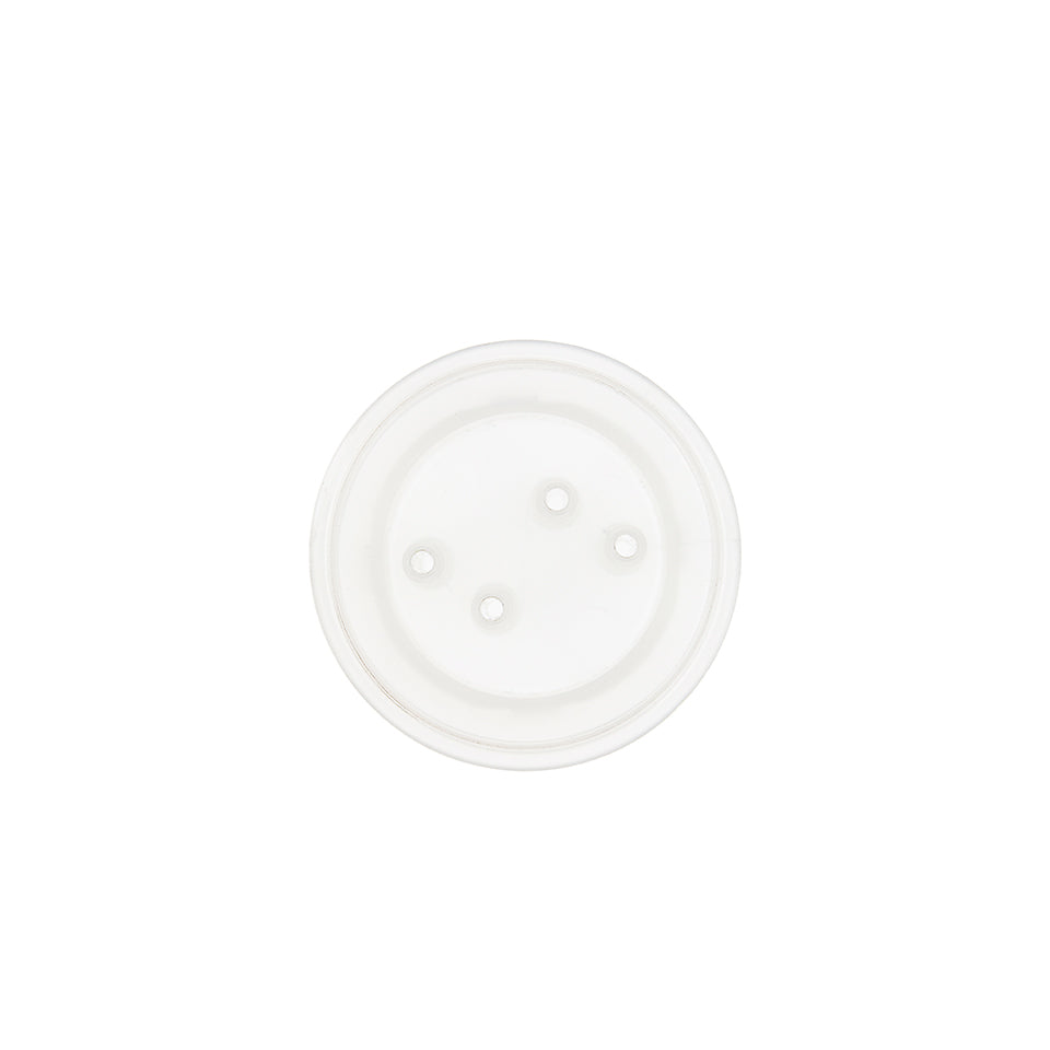 EZBio® GL45 Open Cap & Molded 4x 1/8" HB, White PP for Plastic Bottles