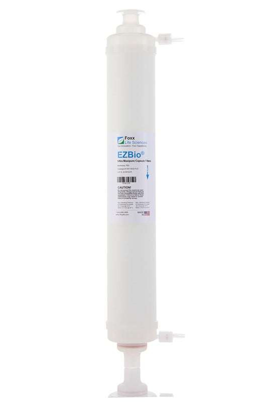 EZBio® Ultra Maxpure Capsule Filter 20", Double-Layer PES, Silicone O-Ring, Non-Sterile, 1/CS