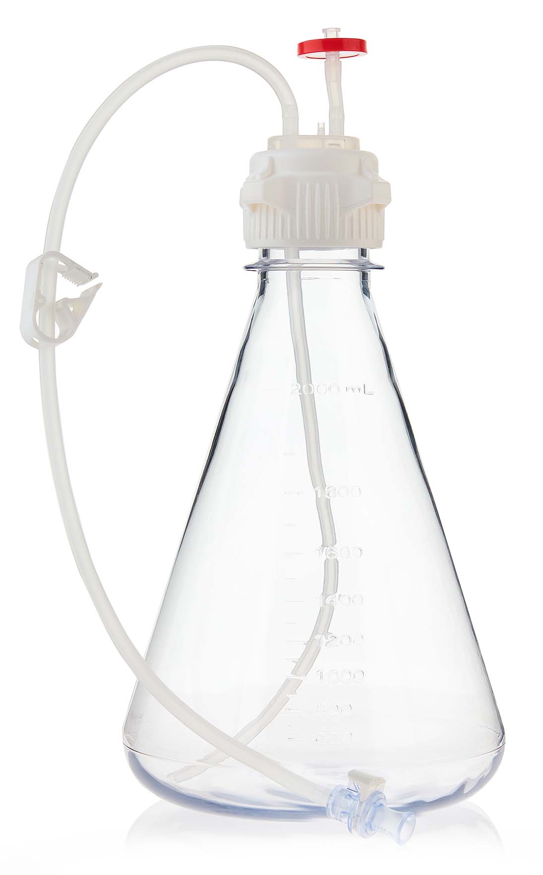EZBio® MTO 2L Flask Assembly, 53B VersaCap®, 6/CS