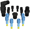 EZwaste, Safety Vent, Replacement Fittings, 1/8'' OD Fittings and 1/4'' Fittings Pack