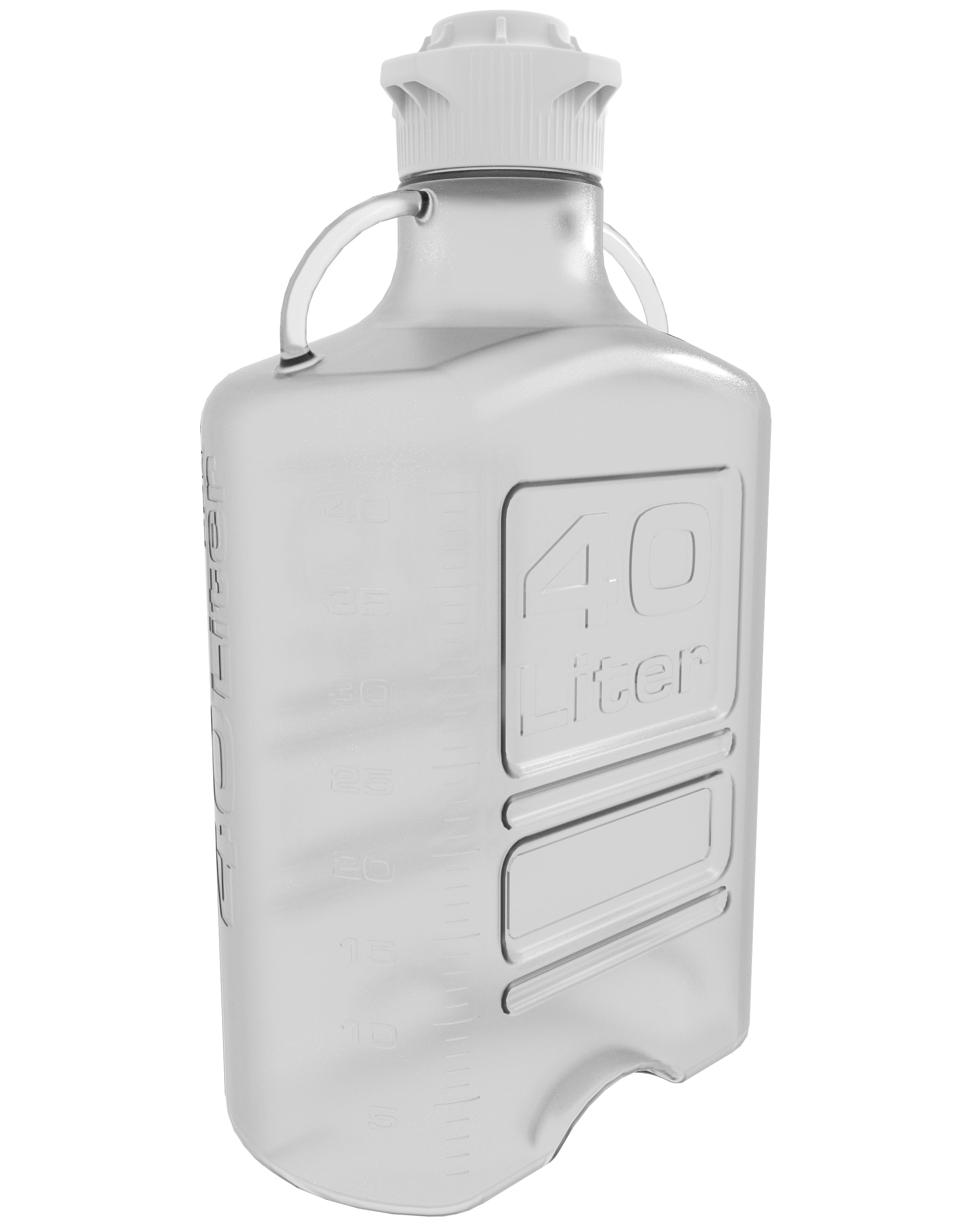 EZBio® Carboy, Polycarbonate (PC), 40L, No Spigot, VersaCap® 120mm, Double Bagged, Non Sterile