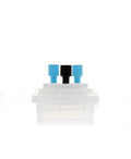 HPLC Solvent Reservoir ChromCap™ 100 Assembly,GL45, Class VI Polytetrafluoroethylene (PTFE) Adapter w Vent Hole, 3 Port for 3.2mm(1/8") or 1.6mm(1/16") OD Tubing, 1/EA