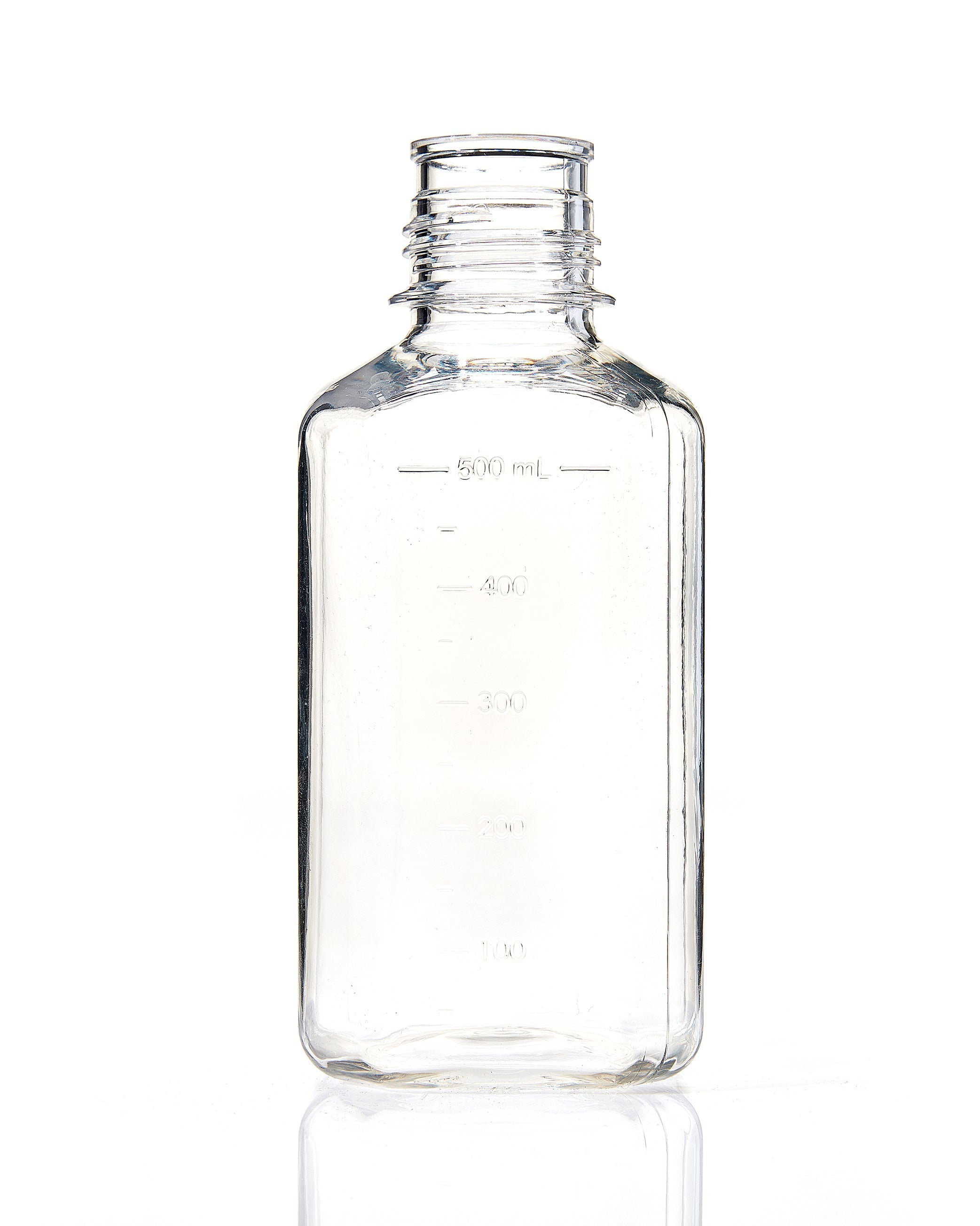 EZBio® Bottle, Polycarbonate (PC), Non-Sterile, 500mL, No Cap, pk/12