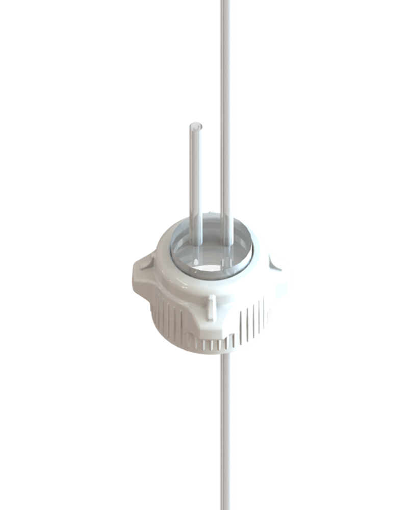 EZBio® Over Molded Silicone Cap System with VersaCap® 53B for 2000mL Bottle 1/EA