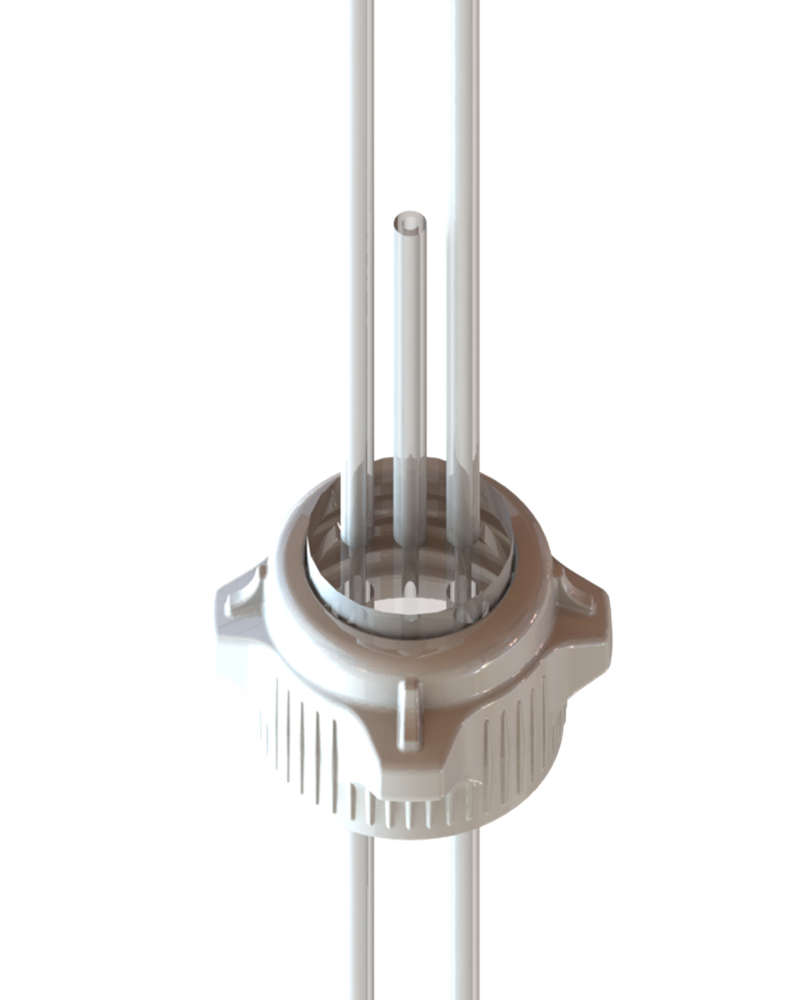 EZBio® Over Molded Silicone Cap System with VersaCap® 53B for 1000mL Bottle 1/EA