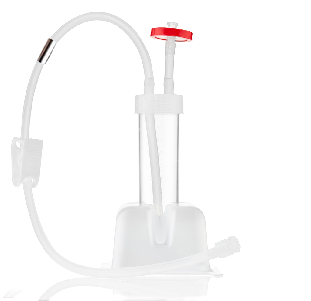 EZBio® Centrifuge Tube Assemblies, 50mL, Sterile, Single Use Technology, with Pinch Pipe, 10/CS