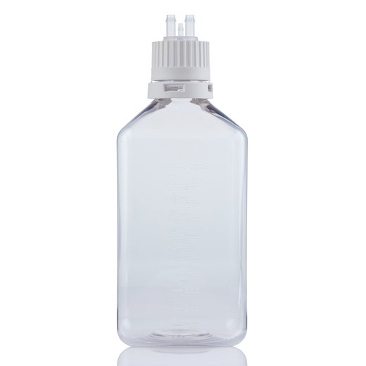 EZBio® TS Bottle Assy, PETG, 1000mL, Tamper Evident VersaCap White 38-430 w/o Tubing, NS, 10/CS | img_5 | Foxx Life Sciences Global | shopfls.com