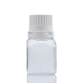 EZBio® Titanium Square Bottle, PETG, 38-430mm, 125mL, With Tamper Evident Cap, 24/CS