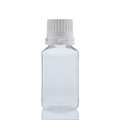 EZBio® Titanium Square Bottle, PETG, 38-430mm, 250mL, With Tamper Evident Cap, 30/CS