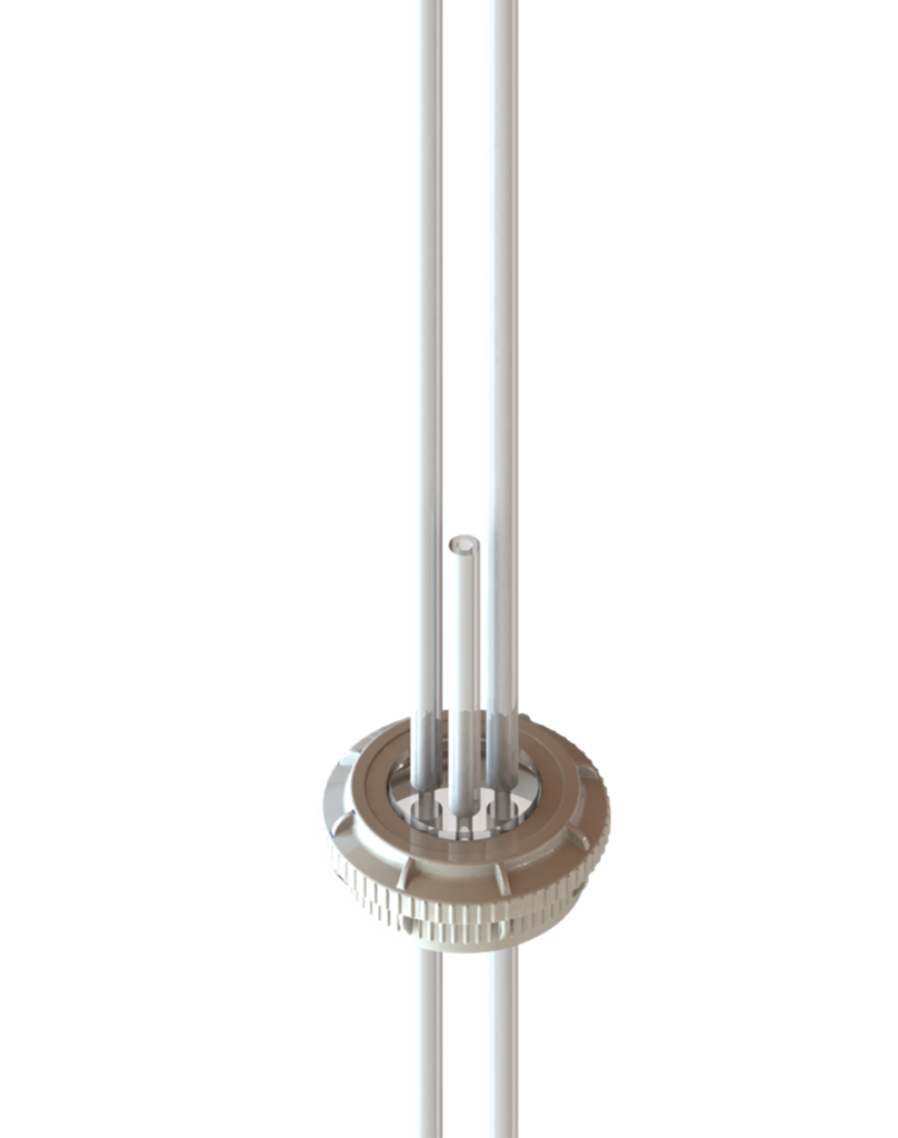 EZBio® Over Molded Silicone Cap System with VersaCap® GL45 for 125mL Bottle 5/CS