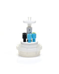 HPLC Solvent Reservoir ChromCap™ 300 Assembly, GL45, Class VI Polytetrafluoroethylene (PTFE) Adapter,  6 Ports for 3.2mm(1/8") and/or 1.6mm(1/16") OD Tubing