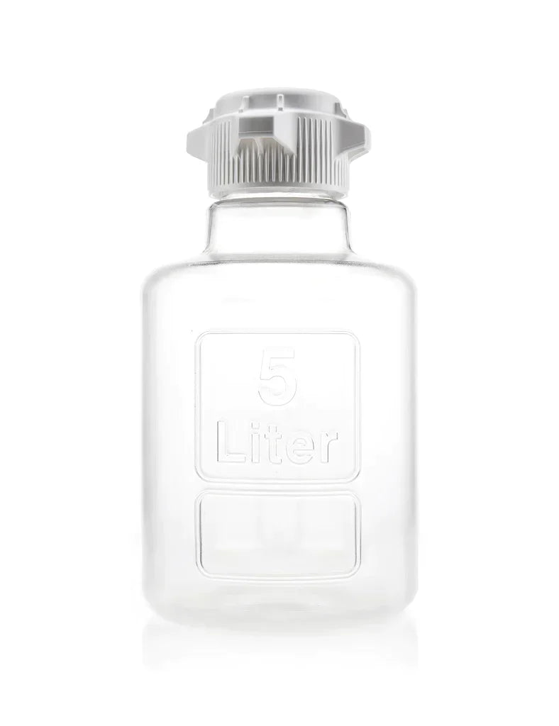 EZBio® Titanium Round Carboy, PC, 5 Liter, No Spigot, VersaCap® 83B, Sterile, 1/CS