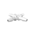 1/8" HB, Cross Fitting, Polypropylene (PP)