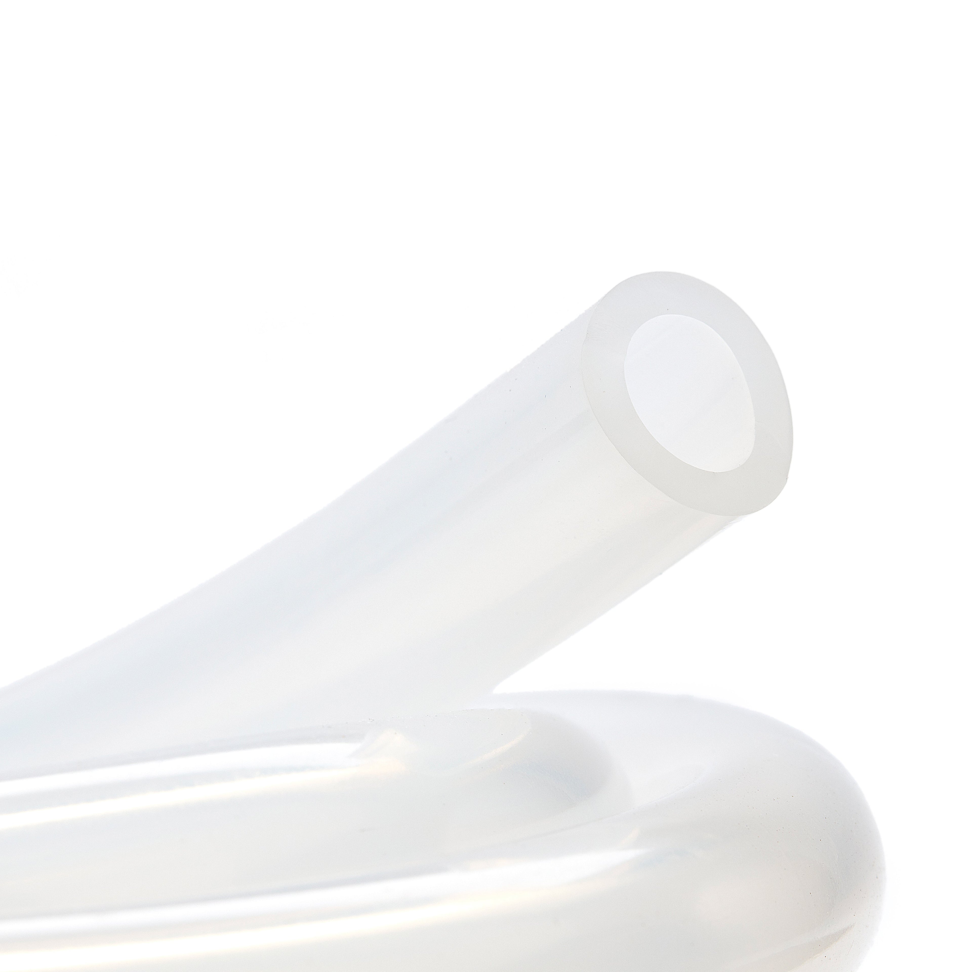 EZBio®pure Platinum cured silicone Transparent Tube 3mm (1/8") ID X 6mm (1/4") OD